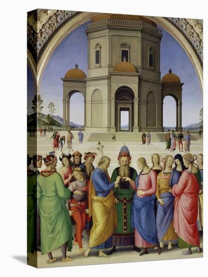 The Marriage of the Virgin, about 1500-Perugino-Premier Image Canvas