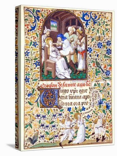 The Martyrdom from the Life of St. Apollonia, A Book of Hours-null-Premier Image Canvas