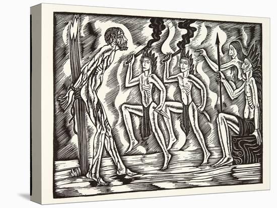 The Martyrdom, from the Travels and Sufferings of Father Jean De Brebeuf, 1938-Eric Gill-Premier Image Canvas