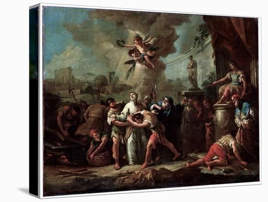 The Martyrdom of Saint Lawrence, 18th Century-Gaspare Diziani-Premier Image Canvas