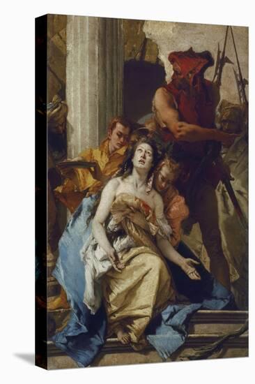 The Martyrdom of St. Agatha, about 1750. (Altarpiece from S. Agata, Lendinara)-Giovanni Battista Tiepolo-Premier Image Canvas