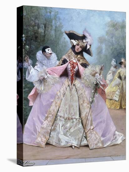 The Masked Ball (18th century costumes)-Georges Clairin-Premier Image Canvas