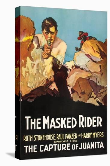 The Masked Rider - the Capture of Juanita-null-Stretched Canvas