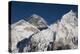 The massive black pyramid summit of Mount Everest, from Kala Patar, Khumbu Region, Nepal, Himalayas-Alex Treadway-Premier Image Canvas