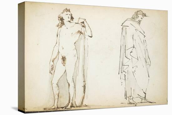 The Mastbaum Album, C.1860-80 (Graphite, Ink & Wash on Paper)-Auguste Rodin-Premier Image Canvas