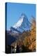 The Matterhorn, 4478m, in autumn, Zermatt, Valais, Swiss Alps, Switzerland, Europe-Christian Kober-Premier Image Canvas