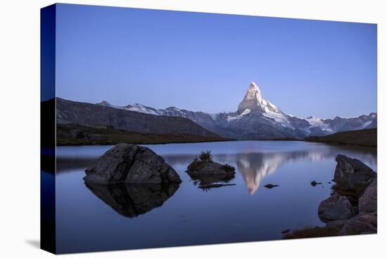 The Matterhorn Reflected in Stellisee at Sunrise-Roberto Moiola-Premier Image Canvas