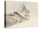 The Matterhorn, Switzerland, from the Northeast, 1849-John Ruskin-Premier Image Canvas