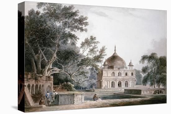 The Mausoleum of Prince Khusrau, Allahabad, Uttar Pradesh, (Pencil and W/C)-Thomas & William Daniell-Premier Image Canvas