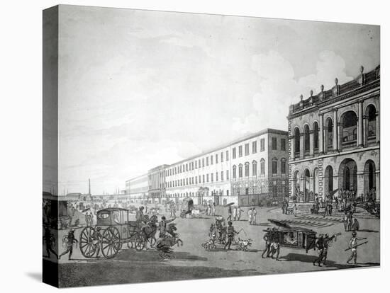 The Mayor's Court and Writers' Building, Calcutta, 1786-Thomas & William Daniell-Premier Image Canvas