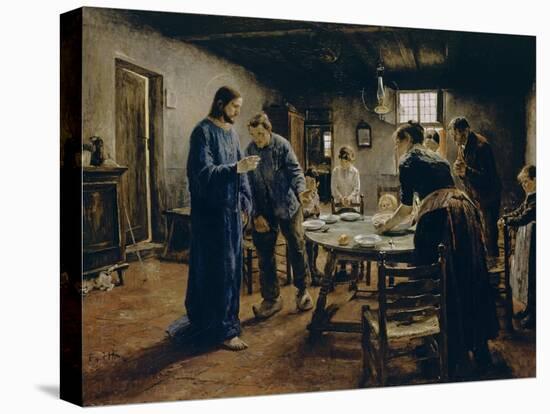 The Mealtime Prayer, 1885-Fritz von Uhde-Premier Image Canvas