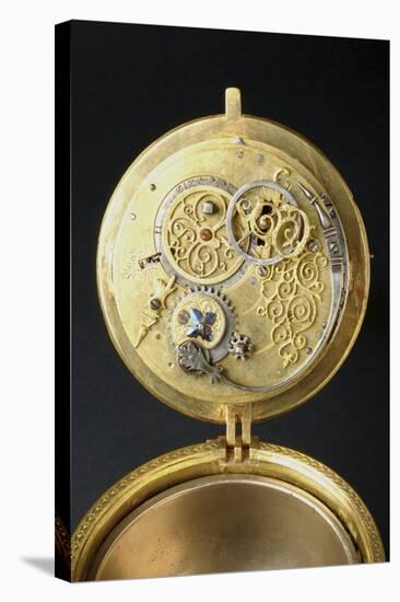 The Mechanism of Crucifix-Shaped Gilt Brass Clock-null-Premier Image Canvas