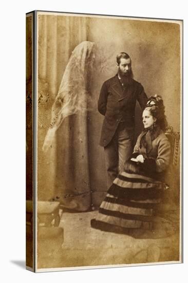 The Medium Stainton Moses, with Mrs Speer and an Unidentified Spirit Figure-null-Premier Image Canvas