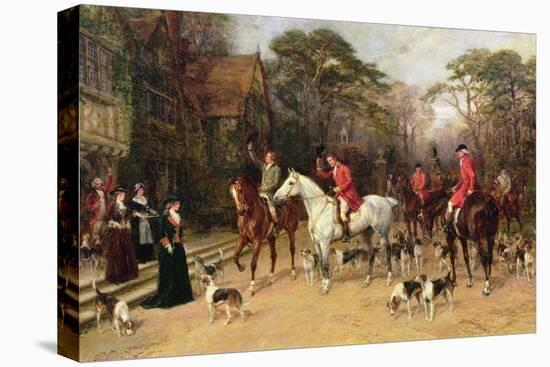 The Meet at the Manor House, 1908-Heywood Hardy-Premier Image Canvas