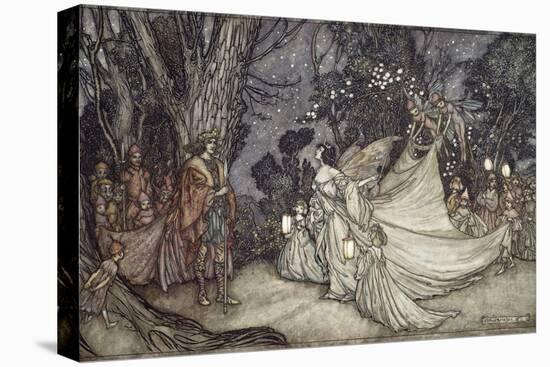 The Meeting of Oberon and Titania-Arthur Rackham-Premier Image Canvas