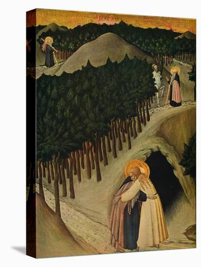 'The Meeting of Saint Anthony and Saint Paul', c1430-1435-Sano di Pietro-Premier Image Canvas