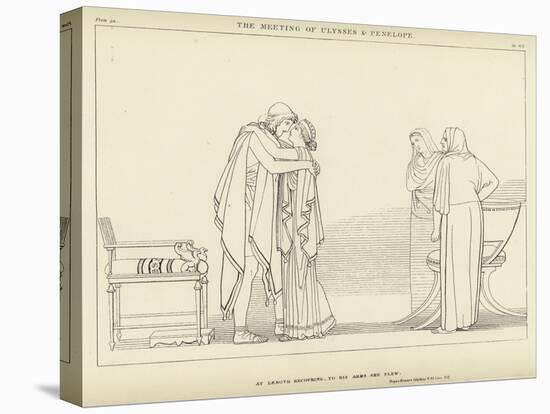 The Meeting of Ulysses and Penelope-John Flaxman-Premier Image Canvas