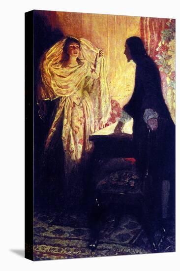 The Meeting with Captain Keith's Daughter. Illustration from “Book of Pirates Buccaneers and Maroon-Howard Pyle-Premier Image Canvas