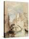 The Merchant of Venice on the Rialto Bridge-James Holland-Premier Image Canvas