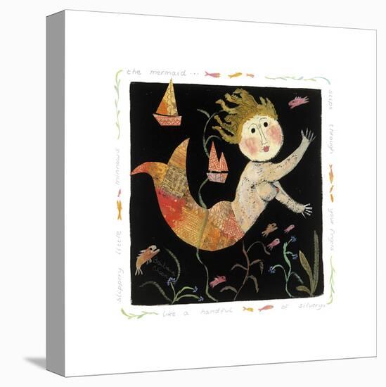 The Mermaid Slips through your Fingers-Barbara Olsen-Stretched Canvas