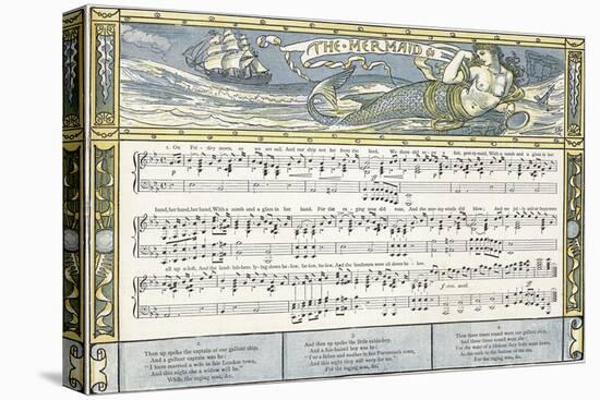 The Mermaid', Song Illustration from 'Pan-Pipes', a Book of Old Songs, Newly Arranged and with…-Walter Crane-Premier Image Canvas