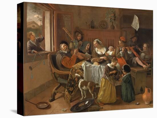 The Merry Family, 1668-Jan Havicksz Steen-Premier Image Canvas