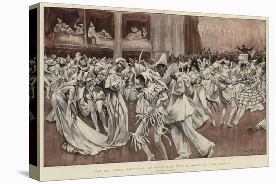 The Mid-Lent Festival at Nice, the White Ball at the Casino-null-Premier Image Canvas