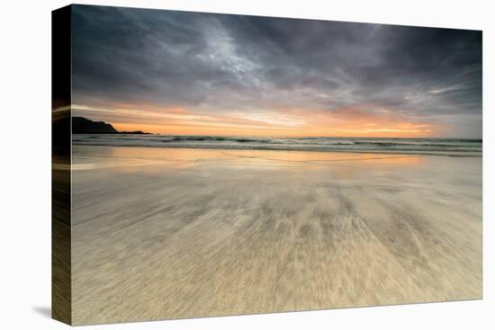 The Midnight Sun Reflected on the Sandy Beach of Skagsanden, Ramberg, Nordland County-Roberto Moiola-Premier Image Canvas