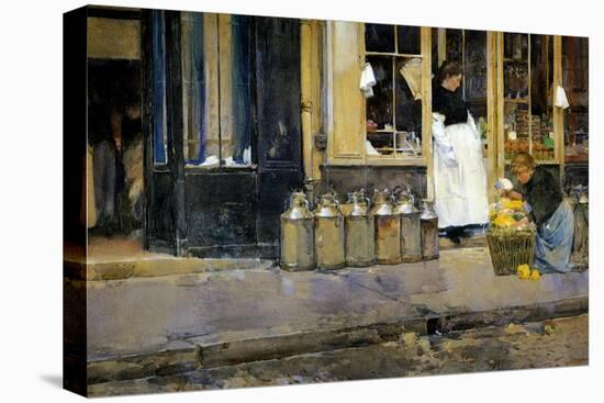 The Milk Churns, C.1888-Childe Hassam-Premier Image Canvas