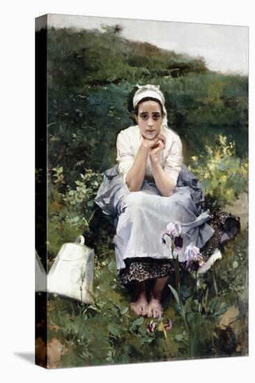 The Milkmaid, C.1890-Joaquín Sorolla y Bastida-Premier Image Canvas