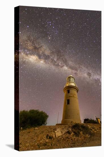 The Milky Way at night at the Vlamingh Head Lighthouse, Exmouth, Western Australia, Australia-Michael Nolan-Premier Image Canvas