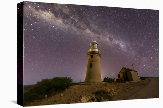 The Milky Way at night at the Vlamingh Head Lighthouse, Exmouth, Western Australia, Australia-Michael Nolan-Premier Image Canvas