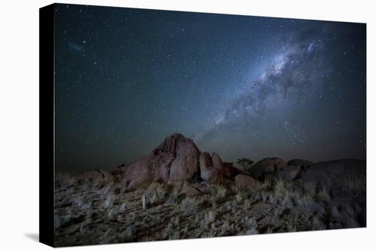 The Milky Way over the Boulders of the Namib-Naukluft National Park-Alex Saberi-Premier Image Canvas