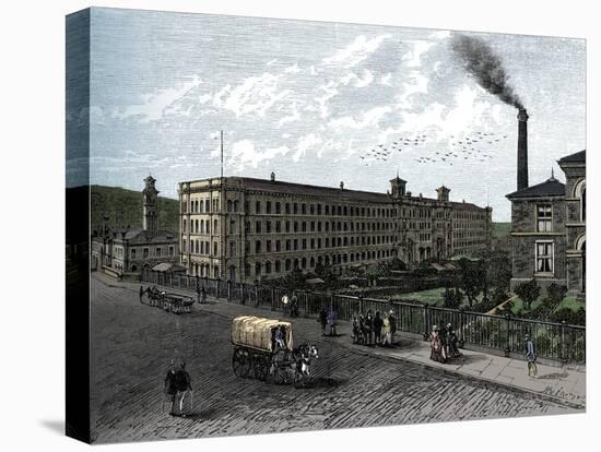 The mill at Saltaire, c1880-Unknown-Premier Image Canvas