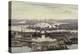 The Millennium Dome from Canary Wharf-Julian Barrow-Premier Image Canvas