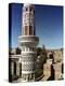The Minaret of a 15th Century Mosque Rises Above a San'a, Yemen Neighborhood-null-Premier Image Canvas