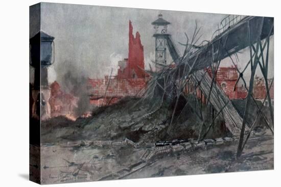 The Mines of Liévin: Calonne Pit, Artois, France, World War I, 1915-Francois Flameng-Premier Image Canvas