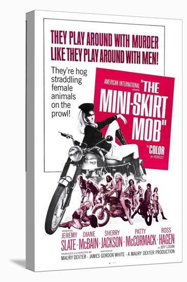 THE MINI-SKIRT MOB, Diane McBain (on motorcycle), 1968-null-Stretched Canvas