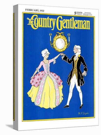 "The Minuet," Country Gentleman Cover, February 1, 1932-W. P. Snyder-Premier Image Canvas