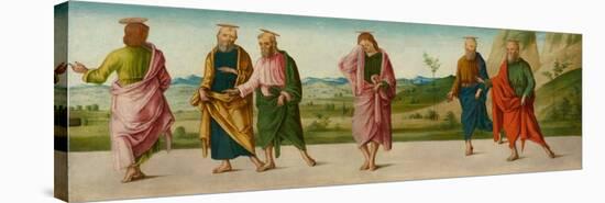 The Miracle of the Catafalque (Panel C), circa 1500-1506 (Tempera on Panel)-Lorenzo Costa-Premier Image Canvas