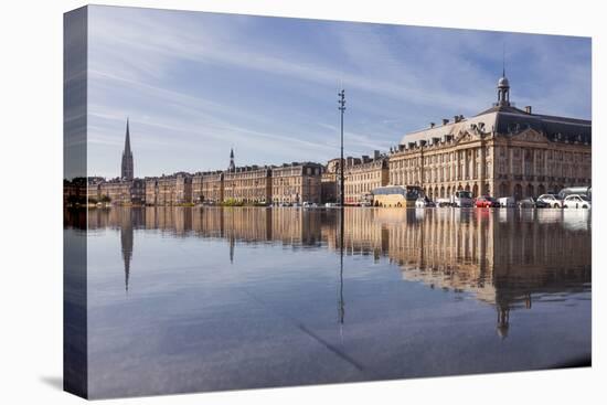 The Miroir D'Eau (Water Mirror) in the City of Bordeaux, Gironde, Aquitaine, France, Europe-Julian Elliott-Premier Image Canvas