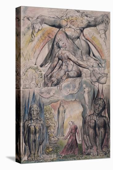 The Mission of Virgil, Illustration from Canto 2 of 'Inferno' of 'The Divine Comedy' by Dante Aligh-William Blake-Premier Image Canvas