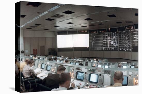 The Mission Operations Control Room in Mission Control Centre, Houston, Texas, USA, 1971-null-Premier Image Canvas