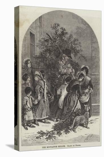 The Mistletoe Seller-Myles Birket Foster-Premier Image Canvas