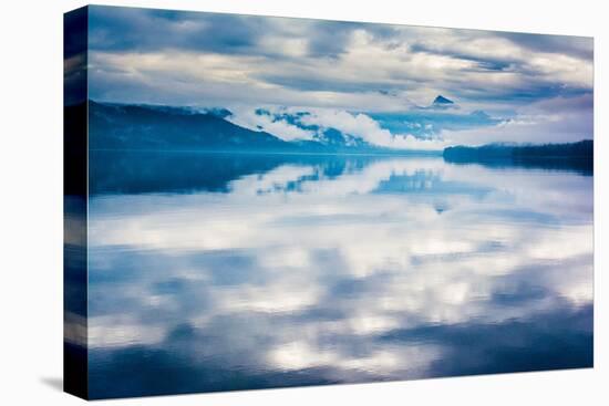 The misty mountains and calm waters of the Tongass National Forest, Southeast Alaska, USA-Mark A Johnson-Premier Image Canvas