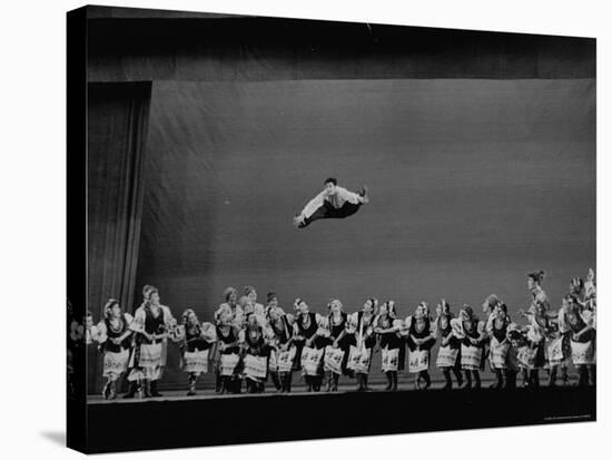 The Moiseyev Dancers, During a Performance at the Met. Opera House-Walter Sanders-Premier Image Canvas