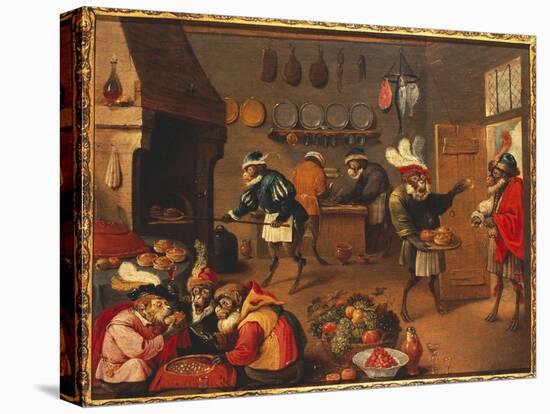 The Monkey Cooks-David Teniers the Younger-Premier Image Canvas