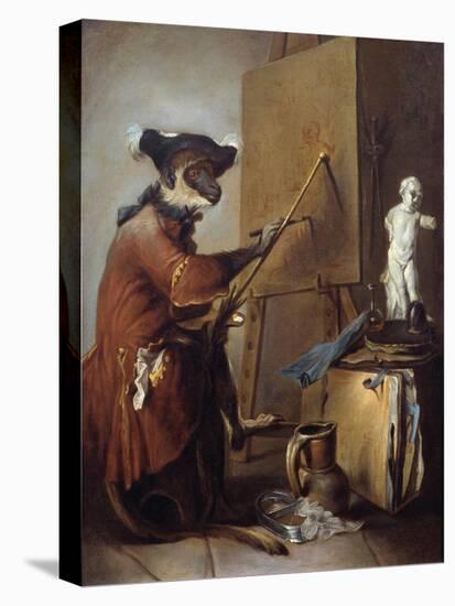 The Monkey Painter by Jean Baptiste Simeon Chardin-null-Premier Image Canvas