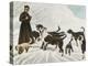 The Monks of Saint Bernard Together with Their Dogs Visit Tibet-null-Premier Image Canvas