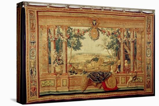 The Month of June/ Chateau of Fontainebleau, from the Series of Tapestries-Charles Le Brun-Premier Image Canvas